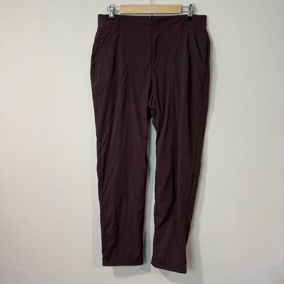 REI Co-op Women's Sahara Lined Pants Stretch Hike Trail Outdoor Brown Purple 12 - Picture 1 of 10